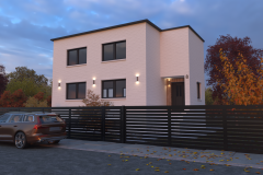 projekt kostki brukowej, projekt elewacji, projekt ogrodzenia, wizualizacja