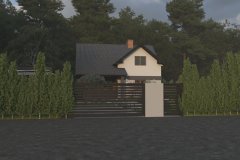 projekt kostki brukowej, projekt elewacji, projekt ogrodzenia, wizualizacja