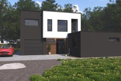 projekt kostki brukowej, projekt elewacji, projekt ogrodzenia, wizualizacja