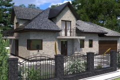 projekt kostki brukowej, projekt elewacji, projekt ogrodzenia, wizualizacja