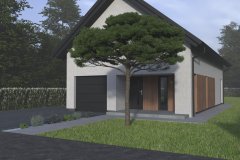 projekt kostki brukowej, projekt elewacji, projekt ogrodzenia, wizualizacja
