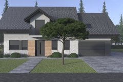 projekt kostki brukowej, projekt elewacji, projekt ogrodzenia, wizualizacja