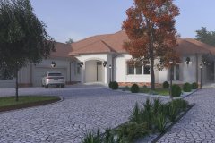 projekt kostki brukowej, projekt elewacji, projekt ogrodzenia, wizualizacja