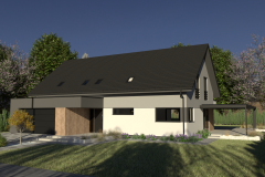projekt kostki, terenu i elewacji