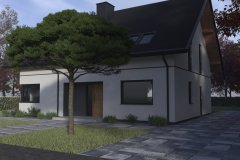 projekt kostki brukowej, projekt elewacji, projekt ogrodzenia, wizualizacja