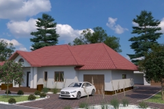 projekt kostki brukowej, projekt elewacji, projekt ogrodzenia, wizualizacja