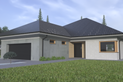 projekt elewacji, projekt kostki brukowej, projekt ogrodzenia, wizualizacja