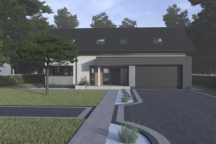 projekt kostki brukowej, projekt elewacji, projekt ogrodzenia, wizualizacja