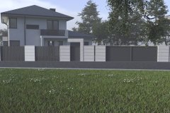 projekt kostki brukowej, projekt elewacji, projekt ogrodzenia, wizualizacja