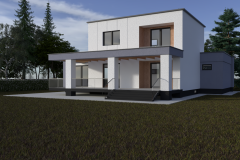 projekt kostki brukowej, projekt elewacji, projekt ogrodzenia, wizualizacja