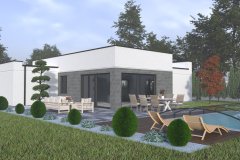 projekt kostki brukowej, projekt elewacji, projekt ogrodzenia, wizualizacja