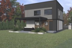 projekt kostki brukowej, projekt elewacji, projekt ogrodzenia, wizualizacja