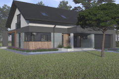 projekt kostki brukowej, projekt elewacji, projekt ogrodzenia, wizualizacja