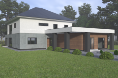 projekt kostki brukowej, projekt elewacji, projekt ogrodzenia, wizualizacja