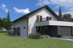 projekt kostki brukowej, projekt elewacji, projekt ogrodzenia, wizualizacja