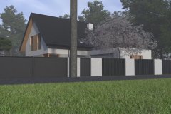 projekt kostki brukowej, projekt elewacji, projekt ogrodzenia, wizualizacja