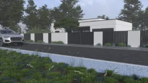 projekt ogrodzenia domu